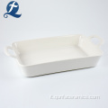 Vassoio di cottura rivestito in ceramica crema sicura per commercio all&#39;ingrosso